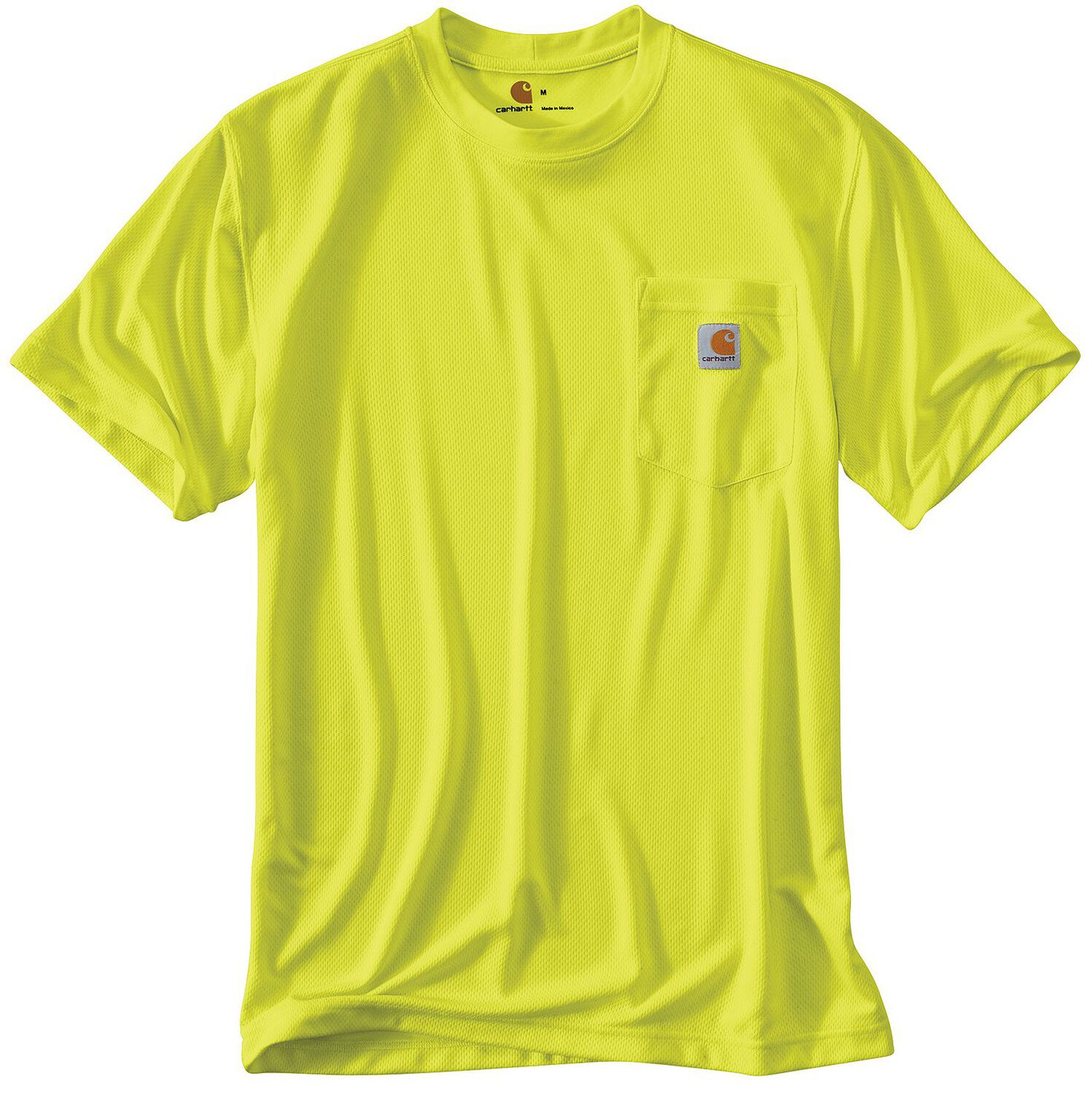 Image #2 - Carhartt Men's Solid Color-Enhanced Short Sleeve T-Shirt - Big & Tall, Lime, hi-res
