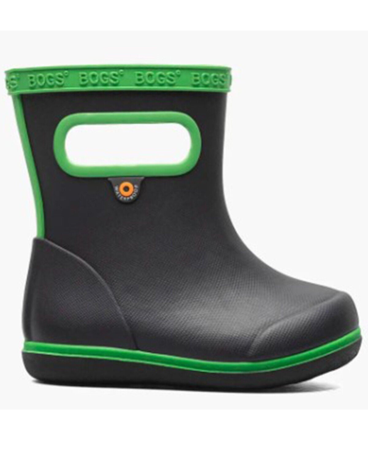 Image #2 - Bogs Boys' Skipper II Solid Rain Boots - Round Toe, Navy, hi-res