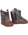 Image #2 - Double Barrel Infant Boys' Trace Baby Bucker Boots - Round Toe, Brown, hi-res