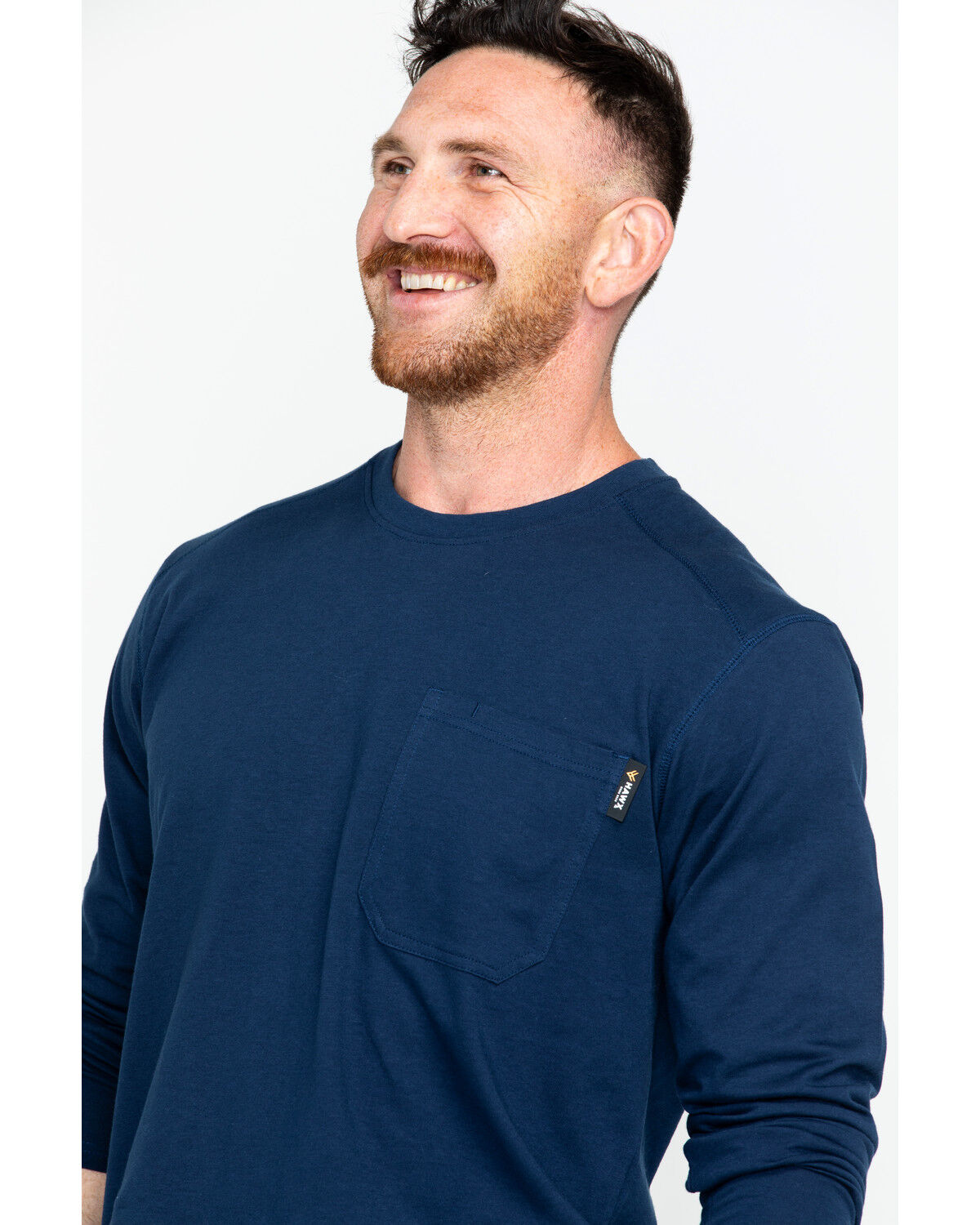 Image #4 - Hawx Men's Solid Pocket Crew Long Sleeve Work T-Shirt - Big & Tall, , hi-res