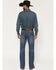 Image #3 - Cody James Men's Wolfstooth Wash Duke Relaxed Bootcut Stretch Denim Jeans, Blue, hi-res