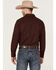 Image #4 - Gibson Men's Matrix Southwestern Geo Print Long Sleeve Button Down Western Shirt , Burgundy, hi-res