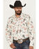 Image #1 - Rock & Roll Denim Men's Bronc Long Sleeve Snap Stretch Western Shirt, Natural, hi-res