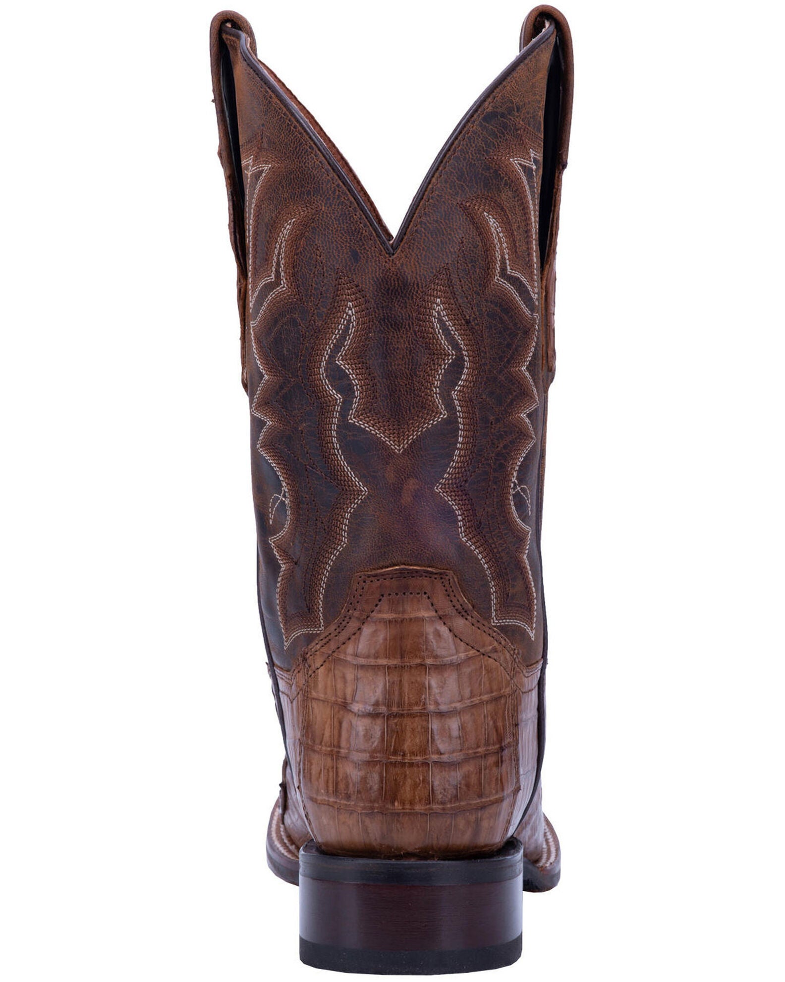 Dan Post Men's Vintage Genuine Leather Square Toe Boots - Chocolate