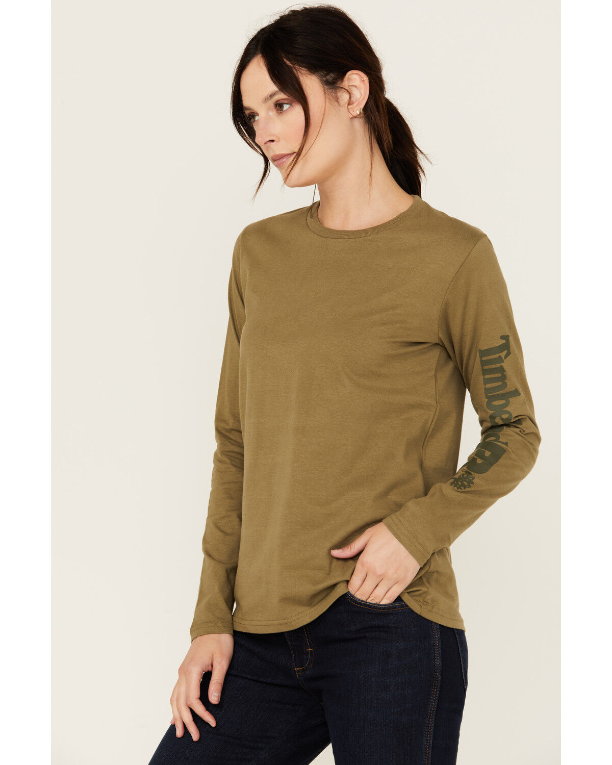 Image #2 - Timberland PRO® Women's Core Long Sleeve T-Shirt, Green, hi-res