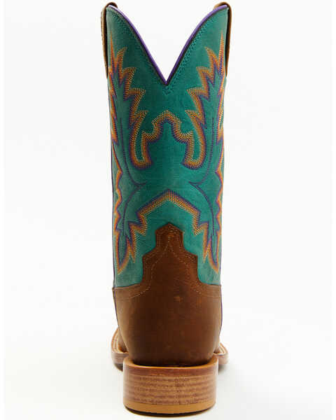 Image #5 - Twisted X Women's 11" Tech X Western Boots - Broad Square Toe, Chocolate/turquoise, hi-res