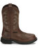 Justin Women's Wanette Waterproof Western Work Boots - Steel Toe, Brown, hi-res