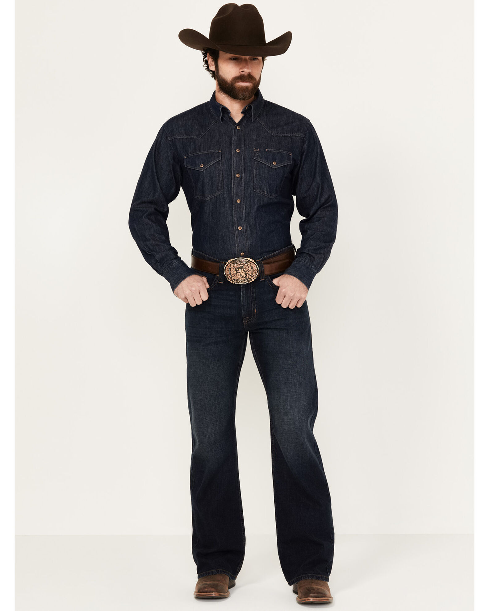 Cody James Men s Dark Wash Reiner Relaxed Bootcut Denim Jeans Sheplers