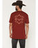 Image #1 - Kimes Ranch Men's North Star Short Sleeve Graphic T-Shirt, Burgundy, hi-res