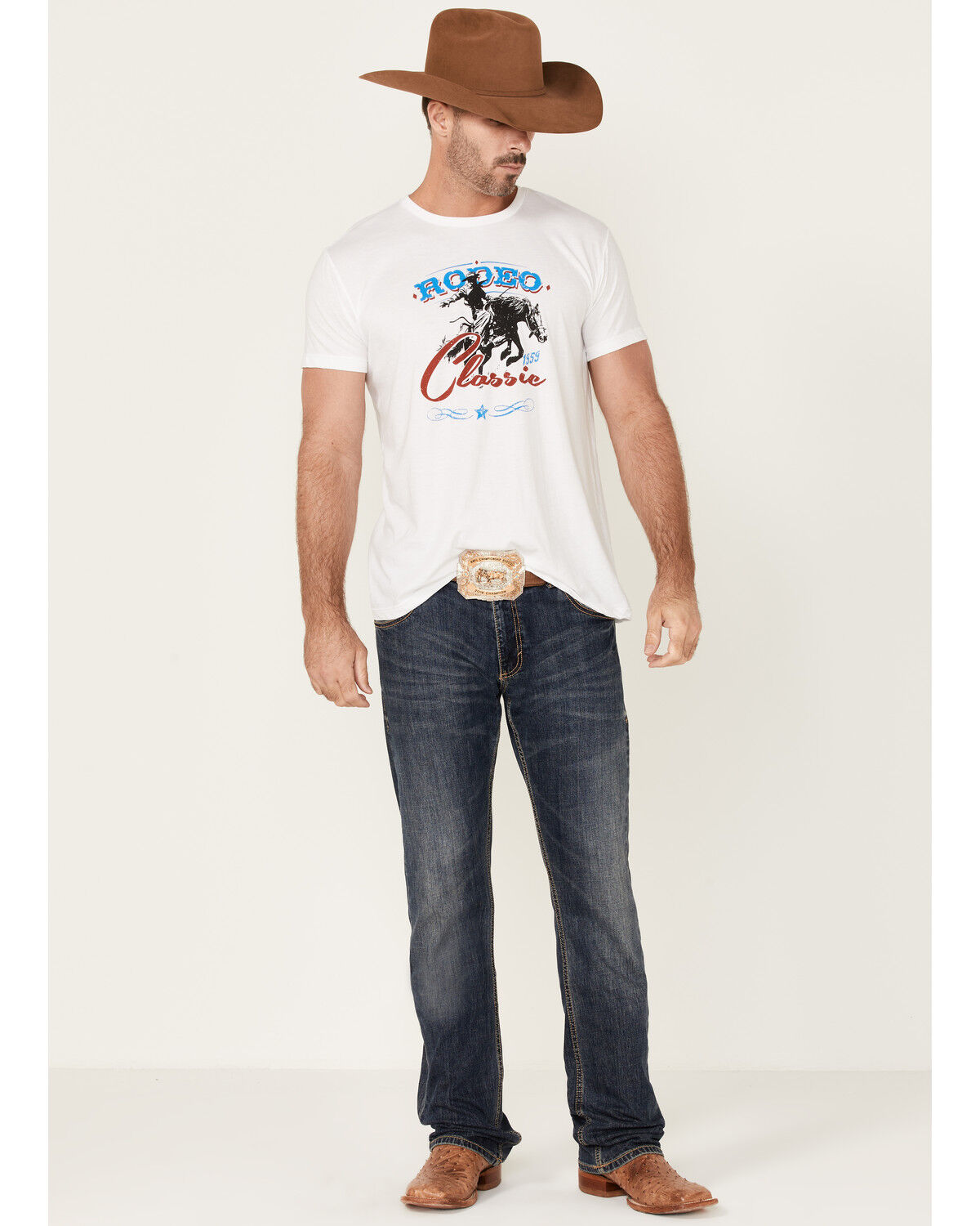 Image #2 - Cody James Men's Rodeo Classic Short Sleeve Graphic T-Shirt, Ivory, hi-res