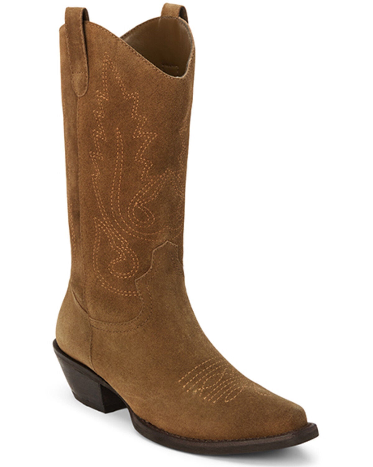 Matisse Women's Gaucho Suede Western Boots - Snip Toe, Brown, hi-res