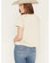 Image #4 - Blended Women's Howdy Rhinestone Short Sleeve Graphic Tee, Cream, hi-res
