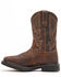 Image #3 - Cody James Men's Mustang Saddle Waterproof Western Work Boots - Soft Toe, Dark Brown, hi-res