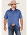 Image #1 - RANK 45® Men's Daylight Solid Short Sleeve Polo Shirt, Blue, hi-res
