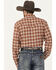 Image #4 - Blue Ranchwear Men's Cumberland Plaid Print Long Sleeve Snap Work Shirt, Russett, hi-res