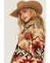 Image #2 - Pendleton Women's Sherpa Collar Printed Coat, Tan, hi-res