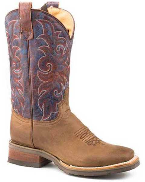 Image #1 - Roper Women's Rough Rider CCS Performance Western Boots - Square Toe , Brown, hi-res