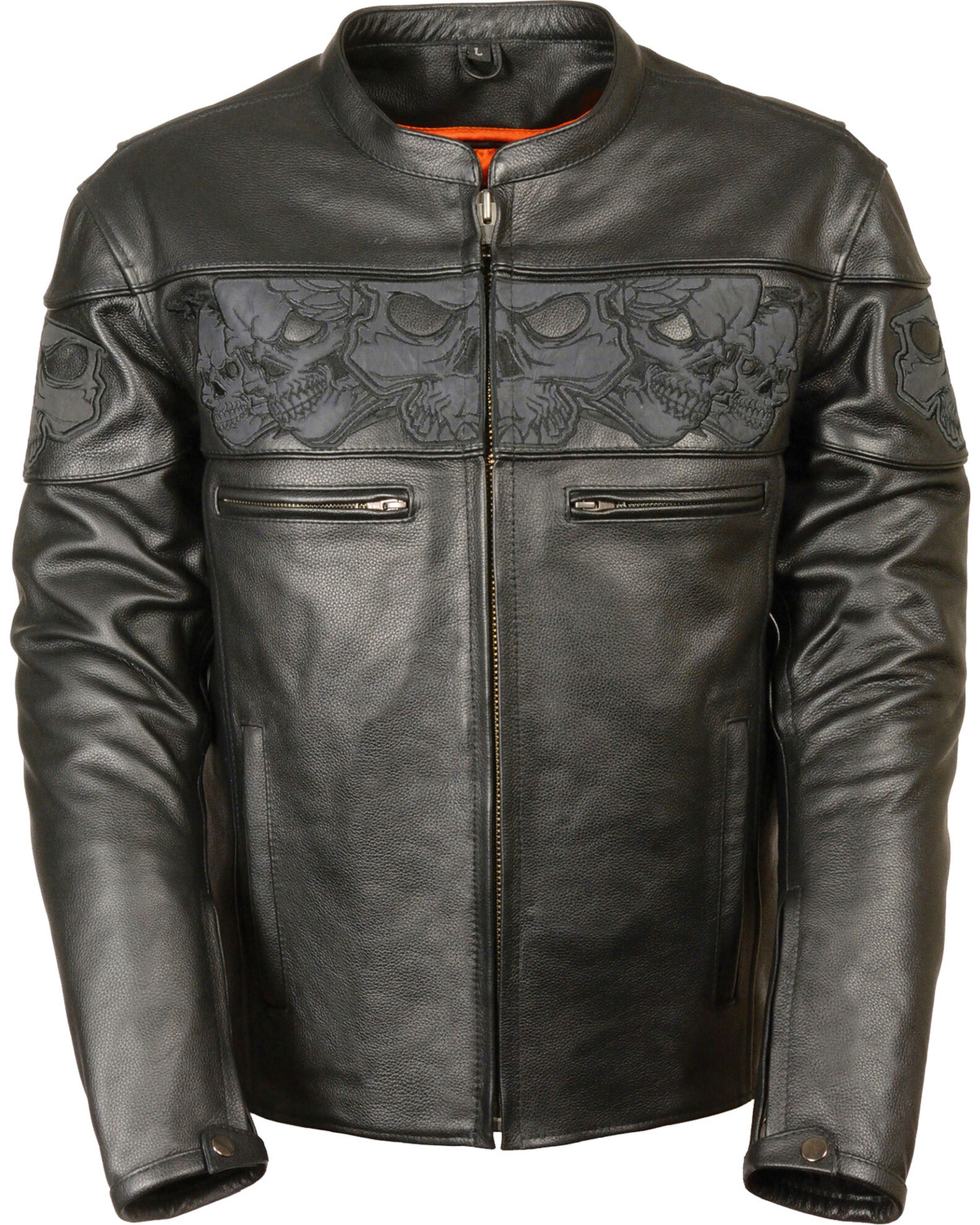 Leather scooter jacket sales
