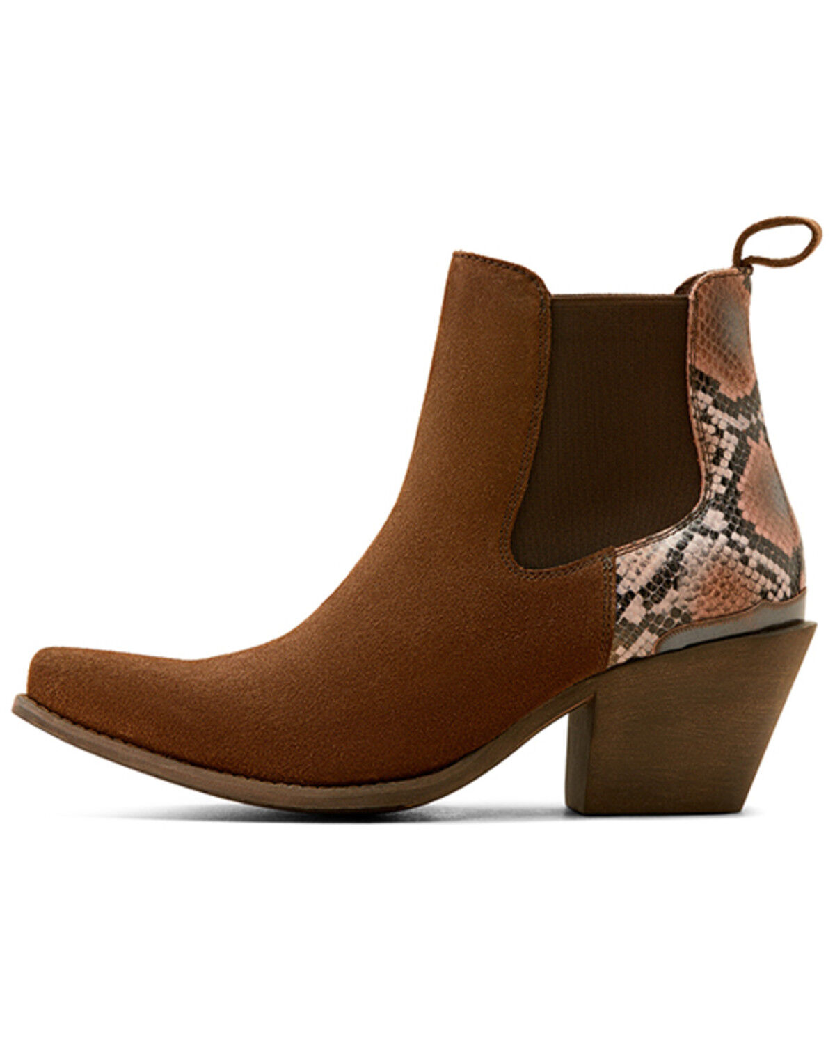 Image #2 - Ariat Women's Bradley Western Booties - Snip Toe, Brown, hi-res
