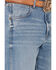 Image #2 - Wrangler Retro Men's Light Wash Relaxed Bootcut Stretch Jeans, Light Wash, hi-res