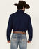 Image #4 - Wrangler Retro Men's Printed Long Sleeve Snap Western Shirt - Tall, Navy, hi-res