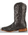 Image #3 - El Dorado Men's Handmade Full Quill Ostrich Stockman Boots - Broad Square Toe, Black, hi-res