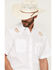 Image #2 - Ely Walker Men's Mother Mary Embroidered Short Sleeve Pearl Snap Western Shirt, White, hi-res