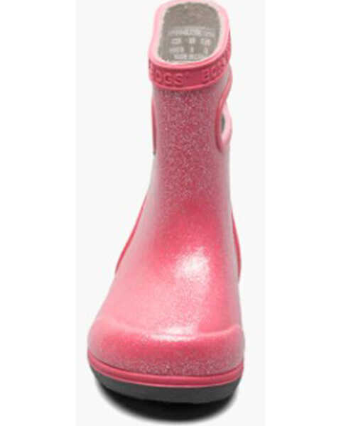 Image #3 - Bogs Little Girls' Skipper II Glitter Rain Boots - Round Toe, Pink, hi-res