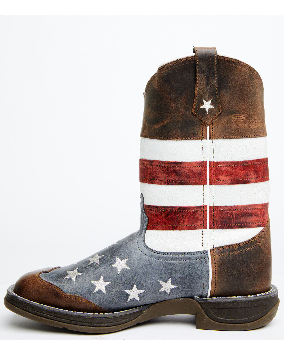 Image #3 - Laredo Men's Hancock Western Boots - Broad Square Toe, Brown, hi-res
