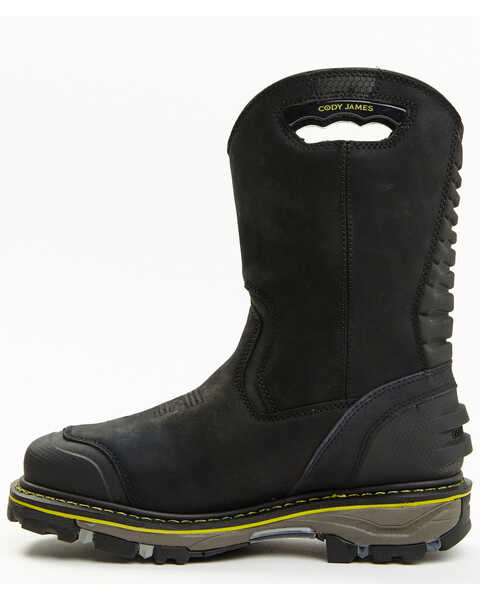 Image #3 - Cody James Men's Waterproof Met Guard Western Work Boots - Composite Toe, Black, hi-res