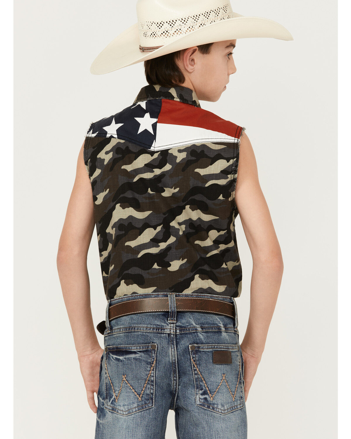 Image #4 - Cody James Boys' Camo Print Sleeveless Bubba Shirt, , hi-res