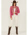 Image #2 - Double D Ranch Women's Festival of Colors Southwestern Geo Jacket, Pink, hi-res