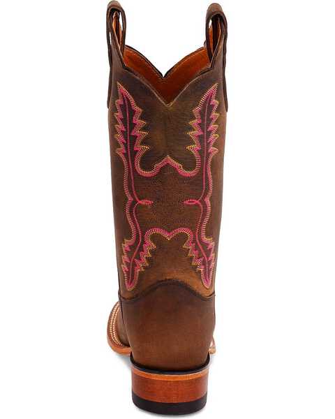 Image #7 - Justin Women's Distressed Leather Cowboy Boots, Distressed, hi-res
