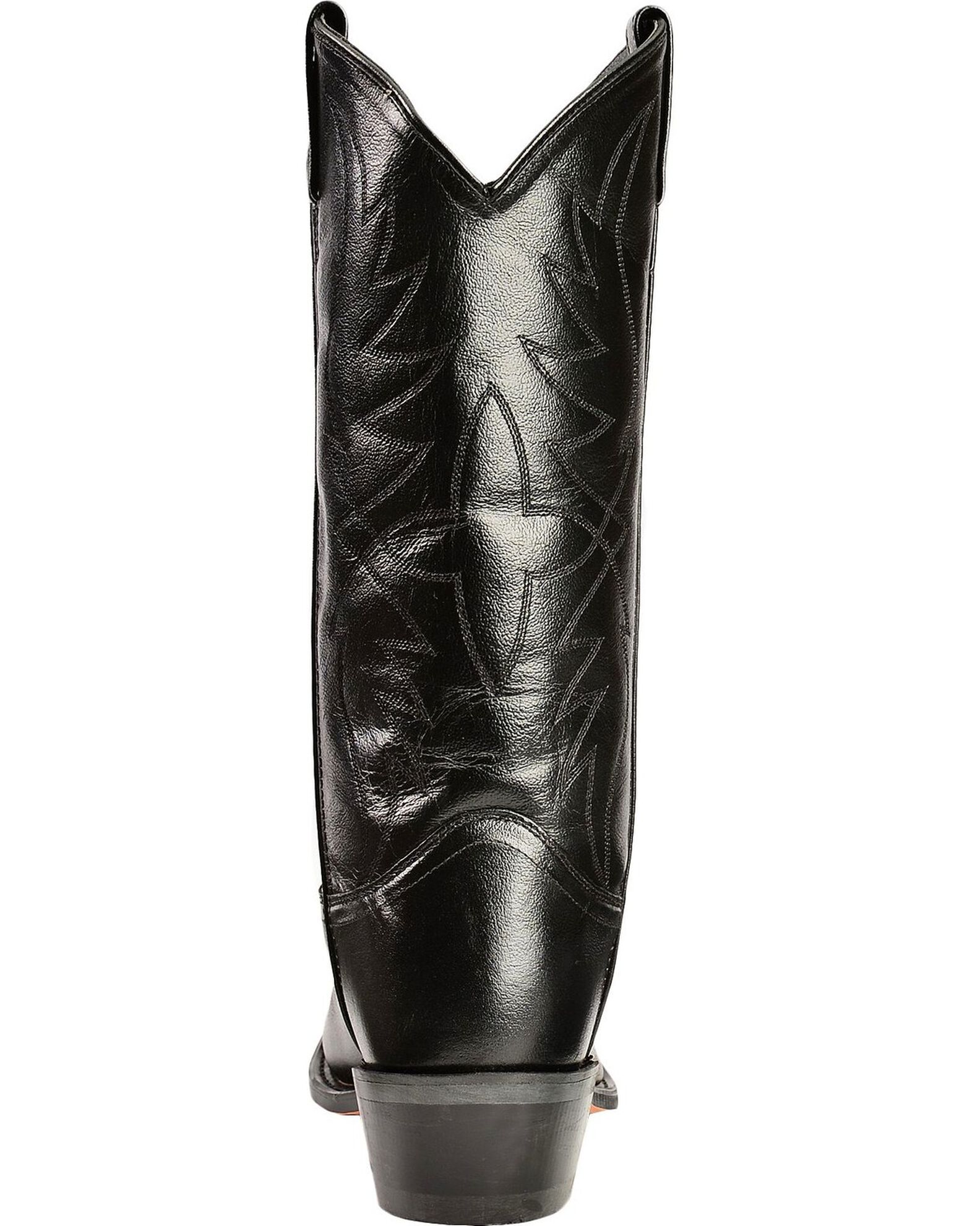 Old west smooth leather cowboy boots hot sale