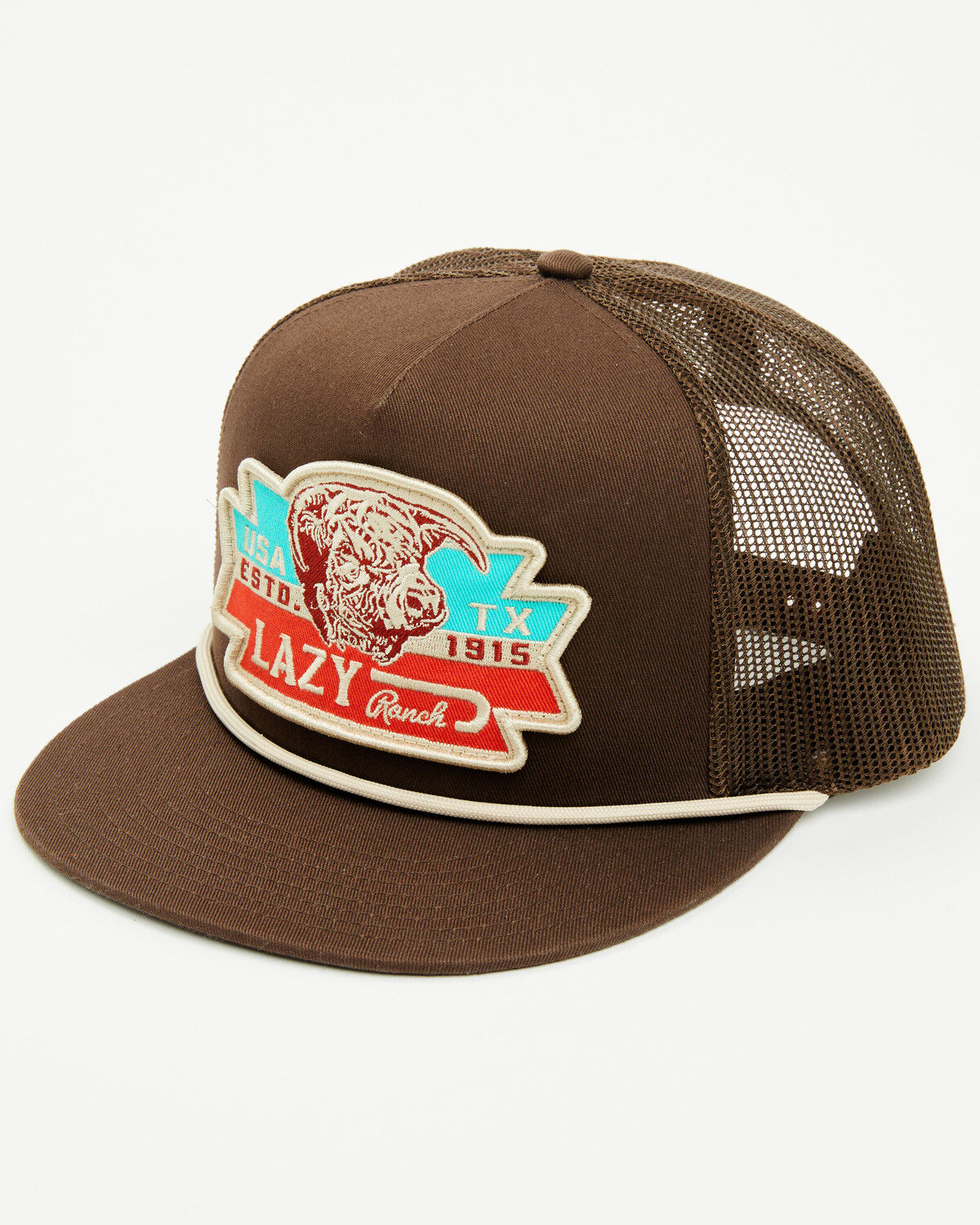 Image #1 - Lazy J Ranch Wear Men's El Rancho Ball Cap, Brown, hi-res