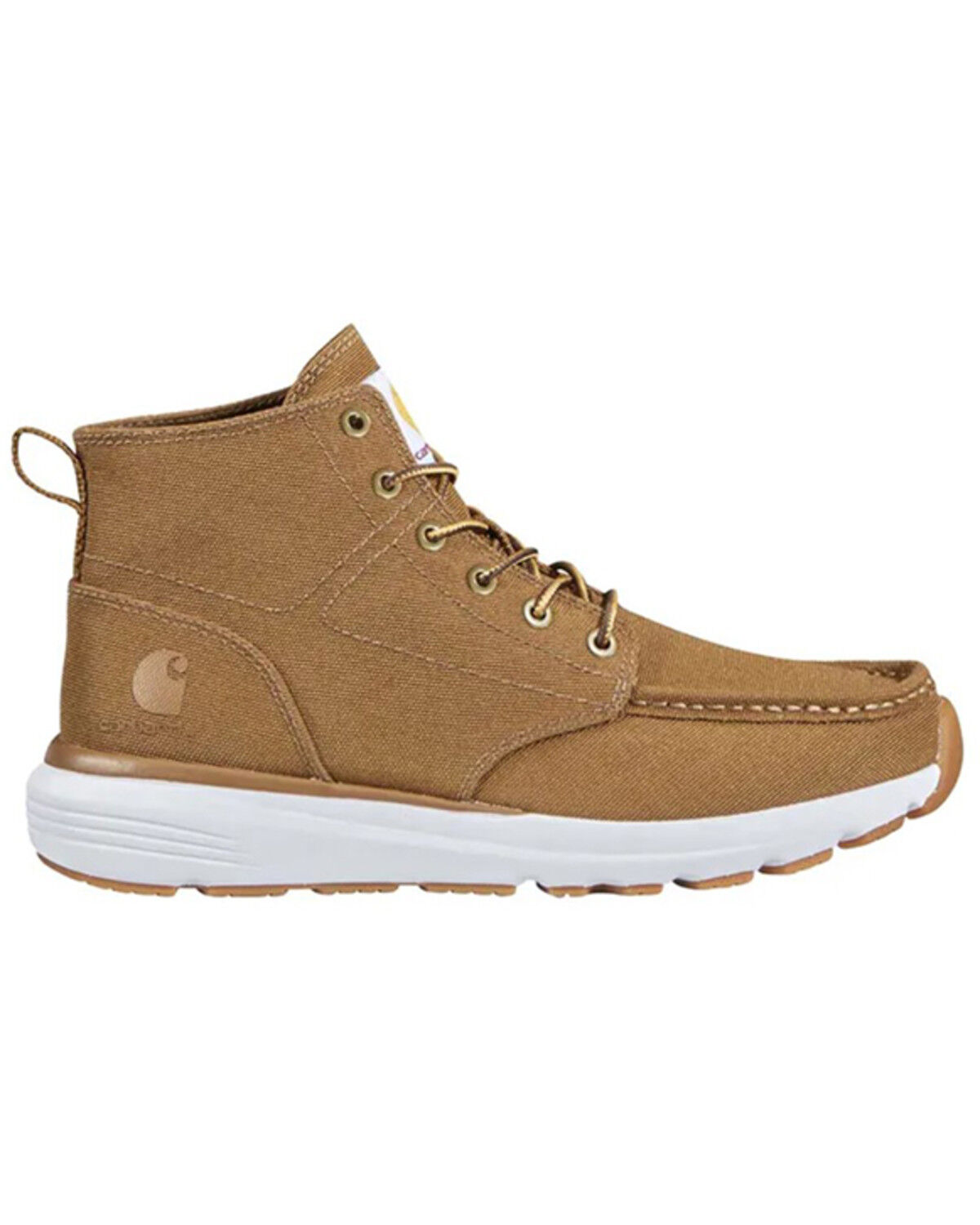 Image #2 - Carhartt Men's Haslett Canvas Moc Chukka Boots - Soft Toe, Brown, hi-res