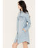 Wrangler Retro Women's Light Wash Denim Shirt Dress, Light Wash, hi-res