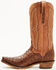 Image #3 - El Dorado Women's Camille Exotic Ostrich Tall Western Boots - Snip Toe, Brass, hi-res
