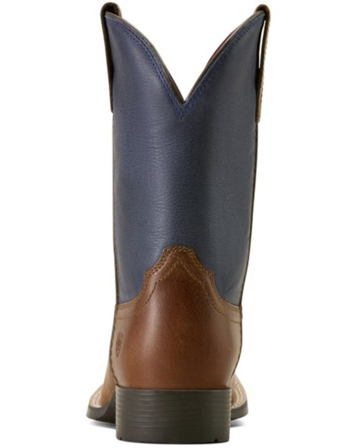 Image #5 - Ariat Boys' Freedom Rider Western Boots - Broad Square Toe, Navy, hi-res