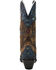 Image #5 - Dan Post Women's Humming Bird Heart and Floral Inlay Western Boots - Snip Toe, Orange, hi-res