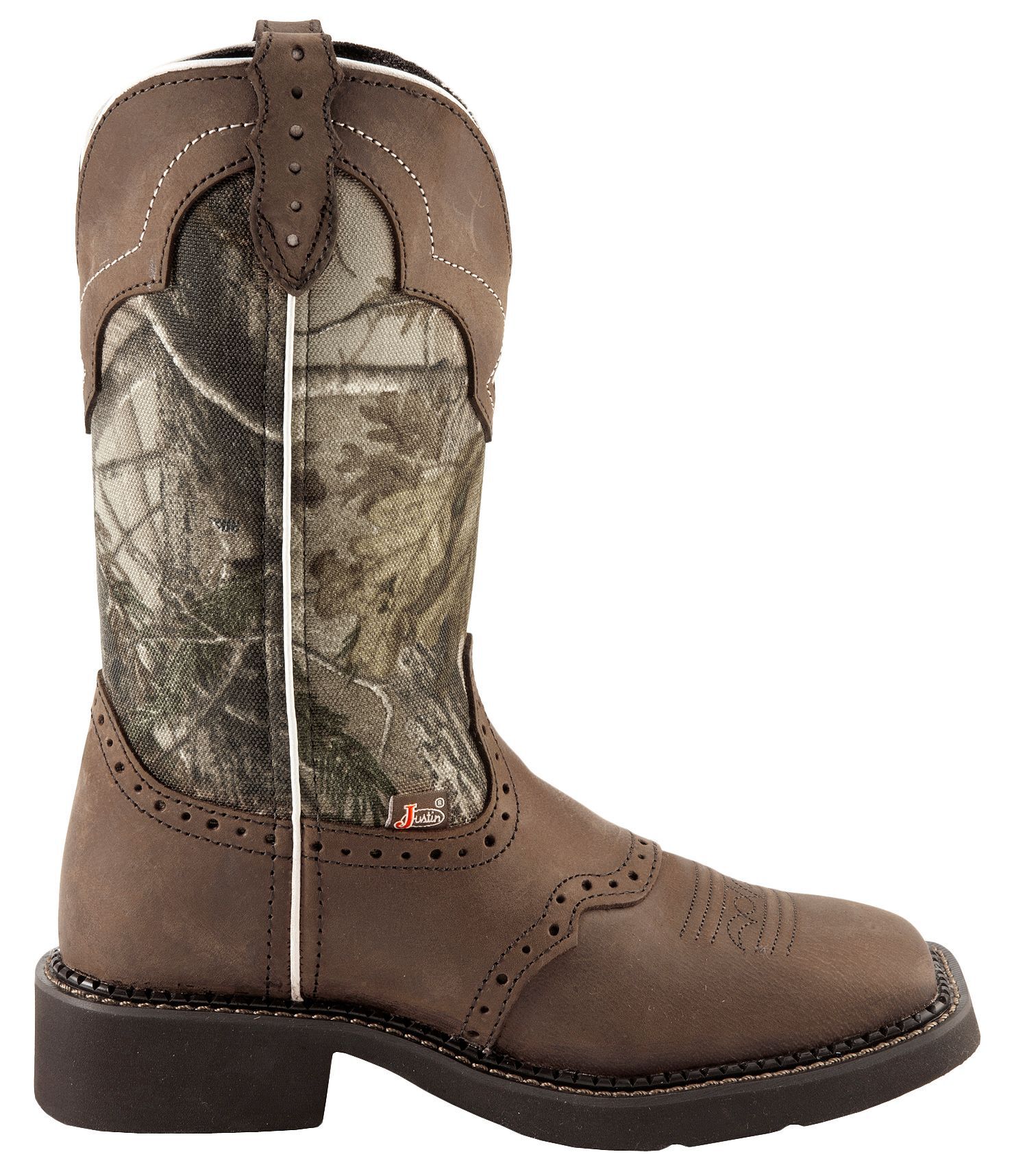 camo cowgirl boots square toe
