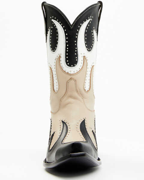 Image #4 - Yippee Ki Yay by Old Gringo Women's Fire Soul Western Boots - Snip Toe, Black/white, hi-res