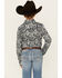 Image #4 - Cody James Boys' Showdown Paisley Print Long Sleeve Snap Western Shirt, Navy, hi-res