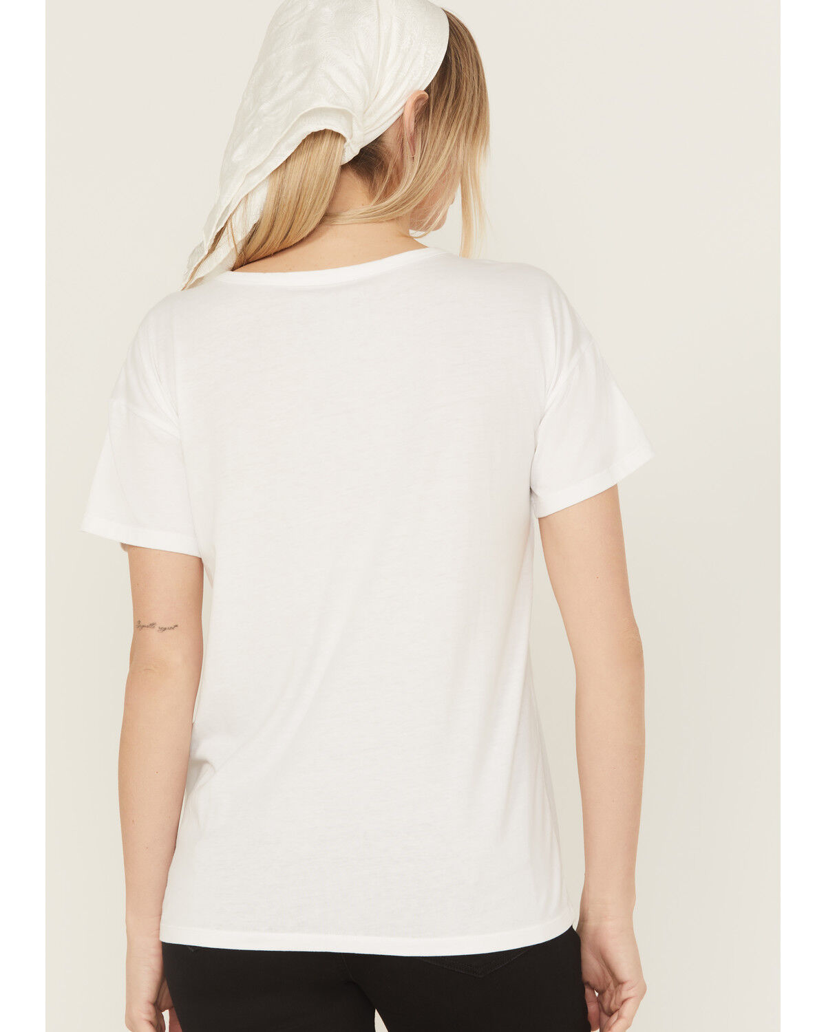 Image #4 - Blended Women's Giddy Up Photo Short Sleeve Graphic Tee, White, hi-res