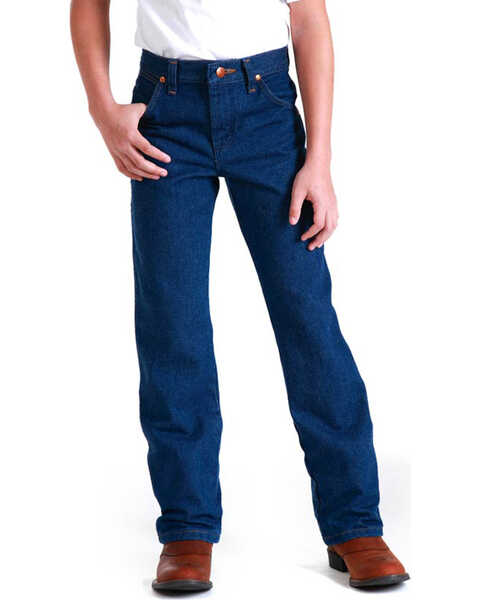 Image #1 - Wrangler Boys' Cowboy Cut ProRodeo Jeans, Blue, hi-res