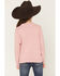 Image #4 - Shyanne Girls' Horse Pullover Knit Sweater, Mauve, hi-res