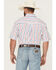 Image #4 - George Strait by Wrangler Men's Plaid Print Short Sleeve Button-Down Western Shirt, White, hi-res