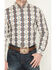 Image #3 - Cody James Men's Wild Prairie Southwestern Print Long Sleeve Button-Down Stretch Western Shirt - Tall, Tan, hi-res