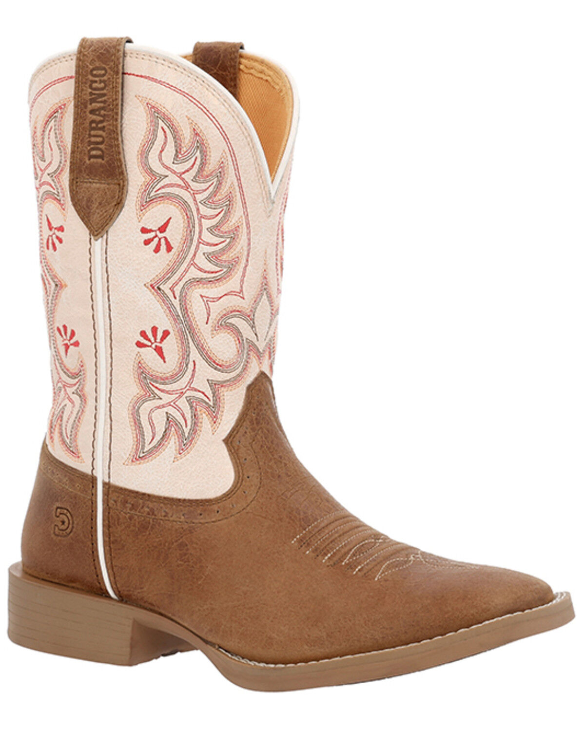 Image #1 - Durango Women's Westward Performance Western Boots - Broad Square Toe, Peach, hi-res