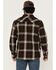 Image #4 - Brothers and Sons Men's Hatch Plaid Print Long Sleeve Button-Down Stretch Western Shirt, Brown, hi-res